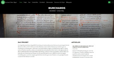 Zum Artikel "Homepages des Akademie-Projekts „Burchards Dekret Digital“ freigeschaltet"